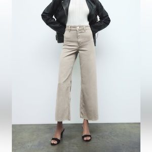 Zara High Rise Marine Straight Jeans- Size 27